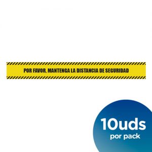 Vinilo de suelo Por Favor, Mantenga la distancia de seguridad, vinilo protector