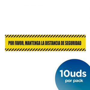 Vinilo de suelo Por Favor, Mantenga la distancia de seguridad, vinilo protector