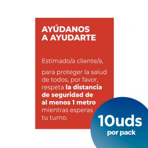 podemos ayudarte vinilo informativo coronavirus