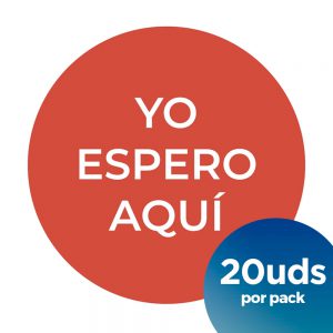 vinilo con forma de circulo para el suelo coronavirus