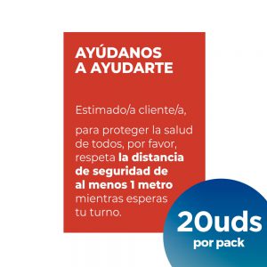 podemos ayudarte vinilo informativo coronavirus