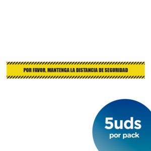 Vinilo de suelo Por Favor, Mantenga la distancia de seguridad, vinilo protector