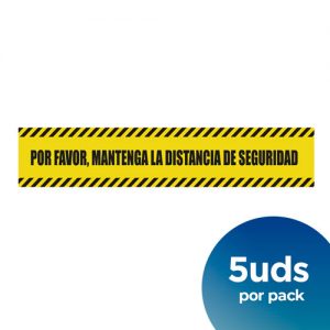Vinilo de suelo Por Favor, Mantenga la distancia de seguridad, vinilo protector