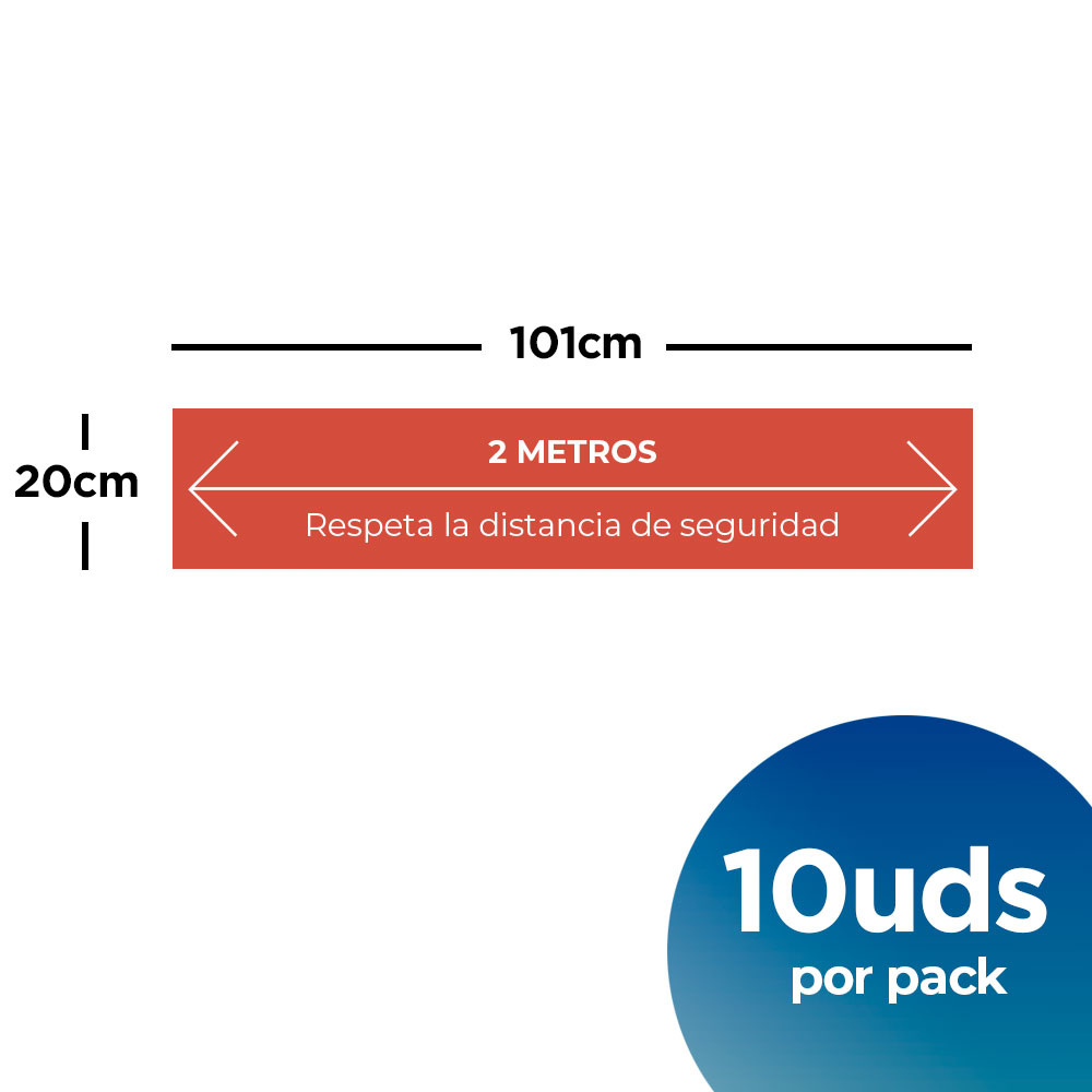 ACT10-respeta-la-distancia-de-seguridad-1m-medidas-101x20 Vinilo rojo con forma rectangular para le suelo con acotaciones respete las medidas de seguridad
