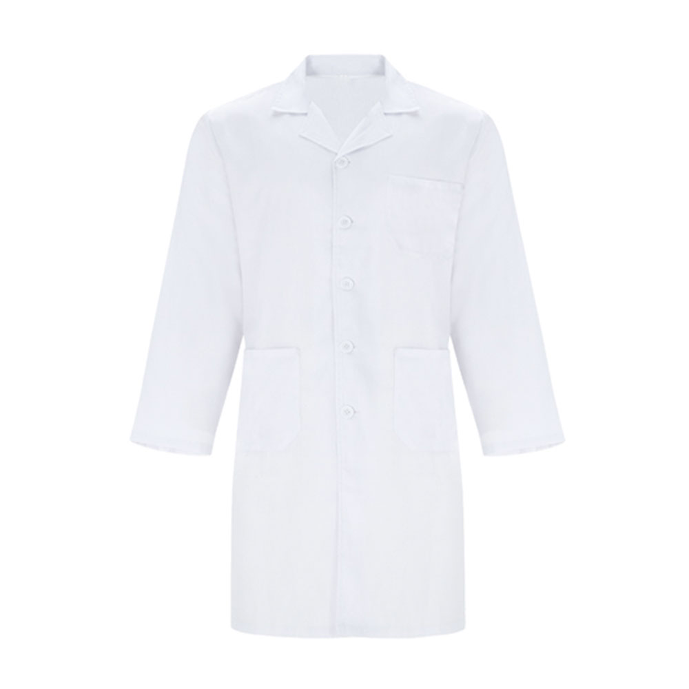 BATA BACI FRONTAL Bata médica Baci de color blanco vista de frente