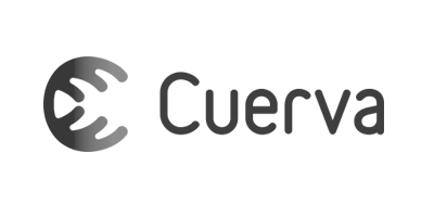 Logotipo de Grupo cuerva en blanco y negro