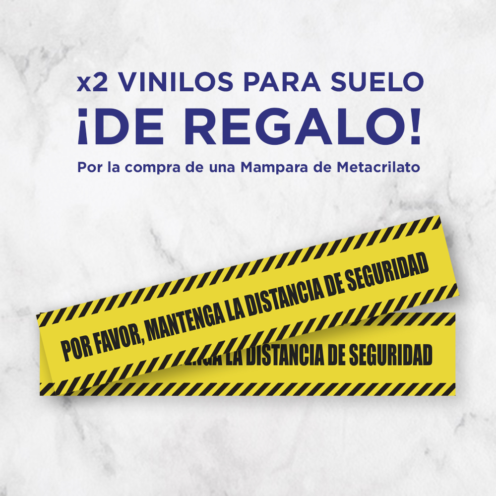 Regalo Dos vinilos para suelo por la compra de una mampara Vinilos de regalo