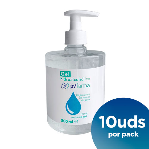 GEL-HIDROALCOHOLICO-AVOG-500ml-10uds Gel desinfectante Hidroalcohólico, perfecto para el covid19