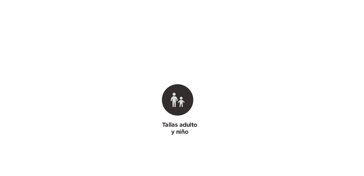Tallas adulto y niño