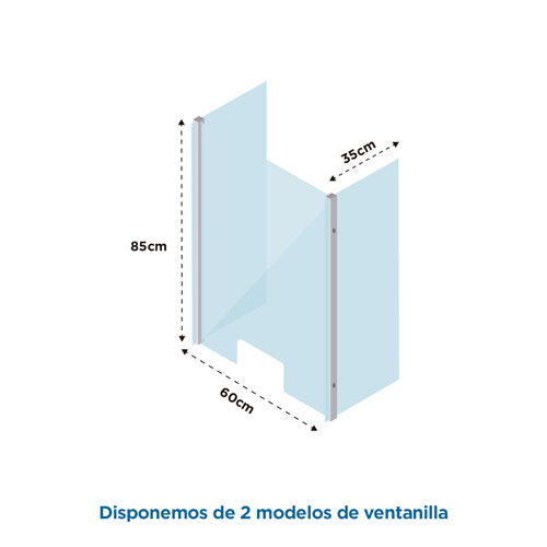 vector_medidas-PVPROTECK-PV-60cm Mampara de metacrilato para hospitales perfecta para prevenir el contagio por covid19 con apertura inferior