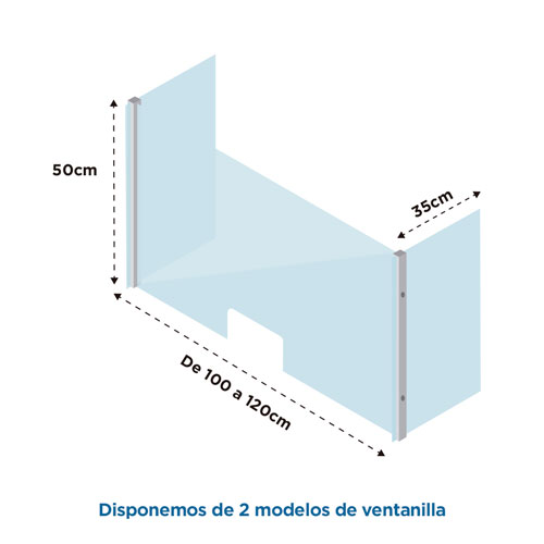vector_medidas-PVPROTECK-SV-120cm Mampara de metacrilato para hospitales perfecta para prevenir el contagio por covid19 con apertura inferior