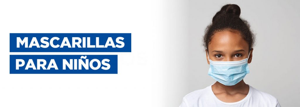 banner mascarilla niños