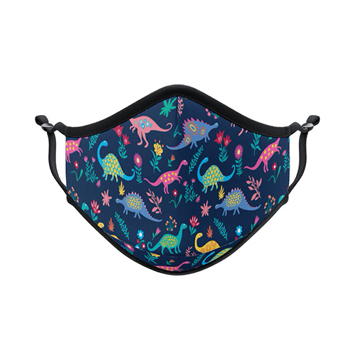 PVMASK-INFANTIL-RAINBOW-DINO mascarilla para niños de dinosaurios de colores
